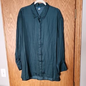 New With Tags Old Navy Forest Green Shirt, Size Xxl